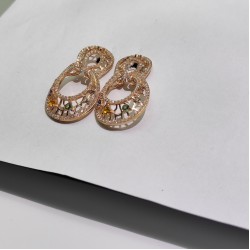 Gold Cutout Stud Earrings