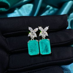 Blue X Stud Earrings