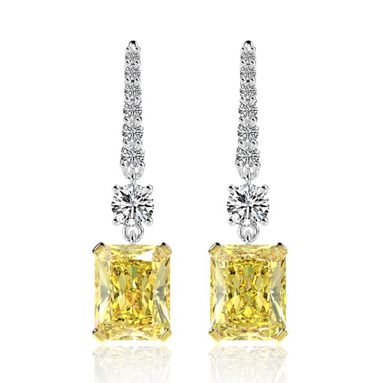 Yellow Diamond Stud Earrings