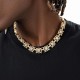 Funky  Bust Down Flat Byzantine Necklace