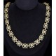 Funky  Bust Down Flat Byzantine Necklace