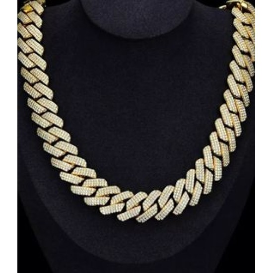 Hot Pick 20mm Hiphop Jewelry Iced Out Cuban Necklace