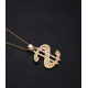 gold plated hiphop money iced out rapper pendant