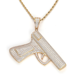 New arrivals hiphop  gun pendant