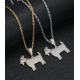 high quality hiphop iced  goat pendant