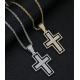 New popular gold and silver plated cross style pendant