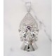 studded cz diamond gold plated Buddha head pendant