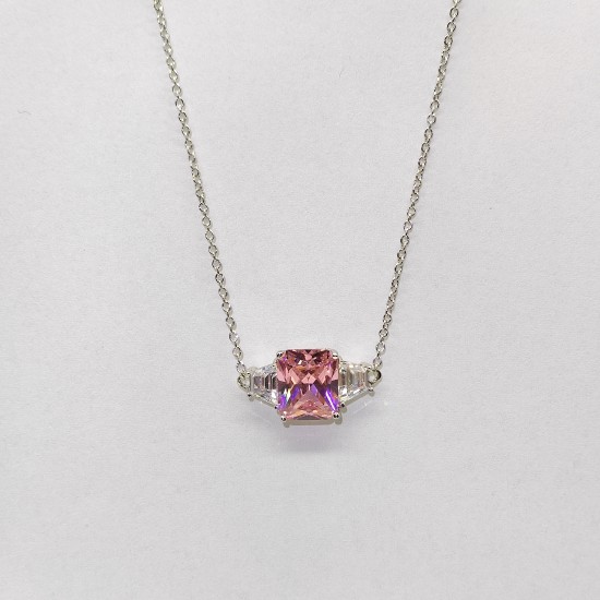 Pink Zircon Necklace