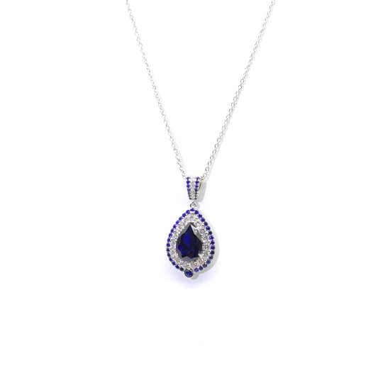 blue drop necklace