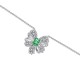 Ice cut bow high carbon diamond pendant