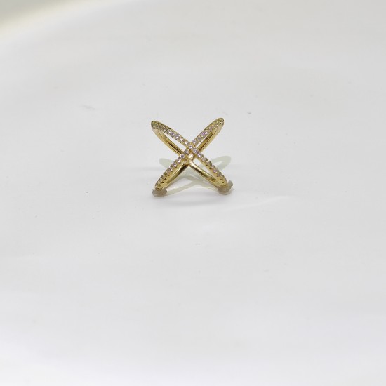 Silver Cross Wrap Ring